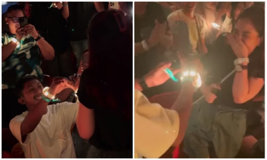 Heboh Momen Romantis Pria Asal Deli Serdang Lamar Kekasih di Tengah Konser Coldplay