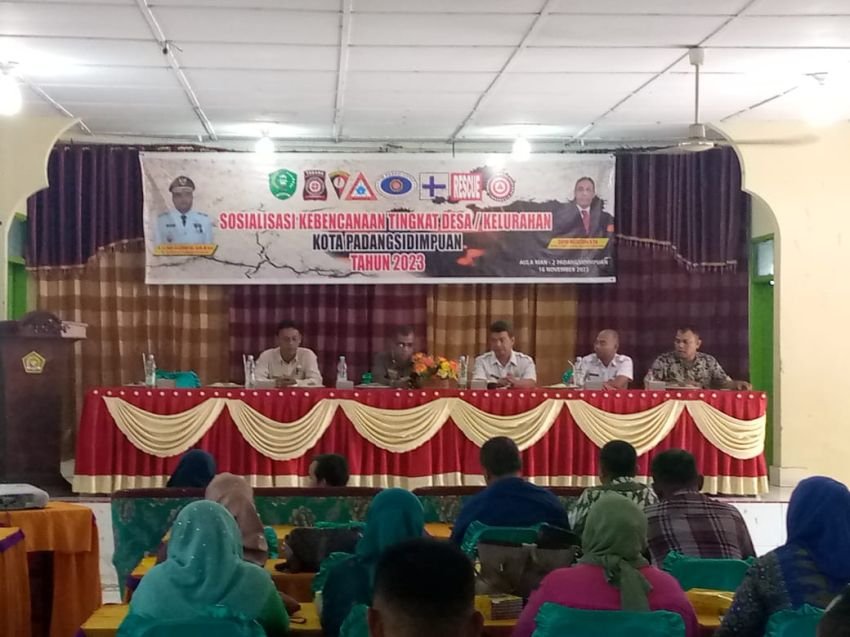 Pemko Padangsidimpuan Lakukan Sosialisasi Kebencanaan Tingkat Desa Dan Kelurahan