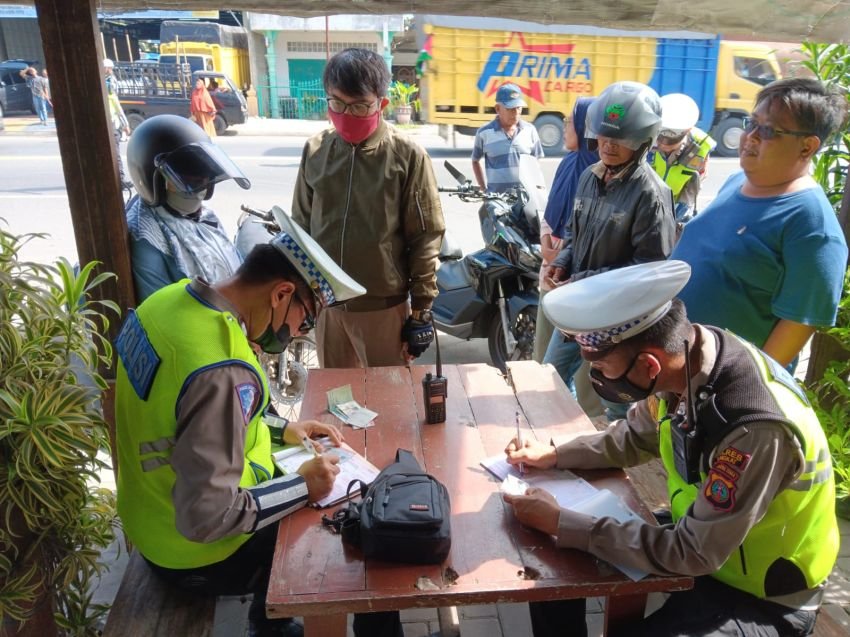 Gelar Razia Pajak Kendaraan Bermotor, Satlantas Polres Langkat Temukan 80 Pelanggar