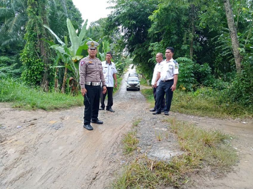 Sambut Natru, Sat Lantas Polres Langkat Rekayasa Lalulintas