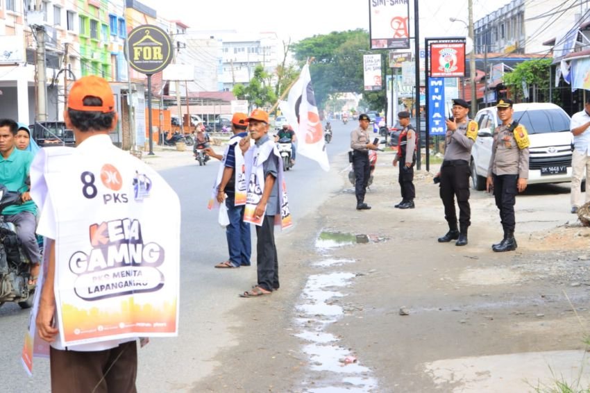 Polres Labuhanbatu Amankan 11 Titik Kampanye DPD PKS Labuhanbatu dan Labura