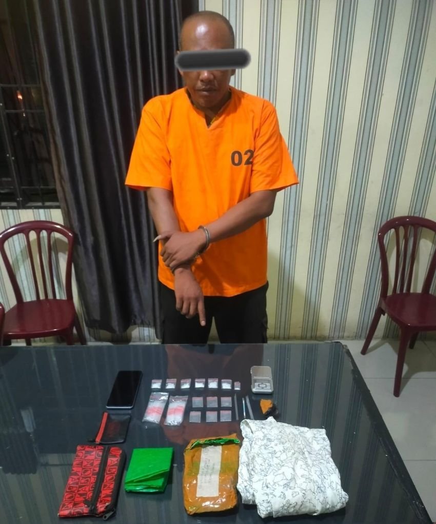 Kiriman Sabu AMS Diterima, Langsung Diboyong ke Polres Tanah Karo