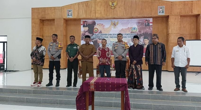 Cegah Penyebaran Paham Intoleran, Radikalisme dan Terorisme, Pemda Manggarai Timur Gandeng Densus 88 Gelar Silaturahmi Bersama