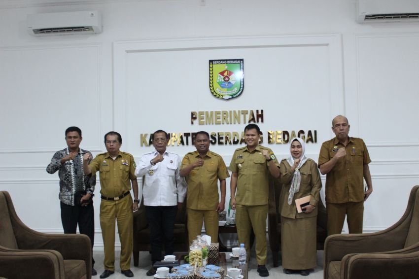 Audiensi Tentang P4GN, BNNK Sergai Disambut Langsung Bupati dan Wabup