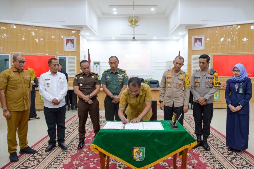 Di Rakor Forkopimda Sergai, NPHD Pengamanan Pilkada 2024 Ditandatangani