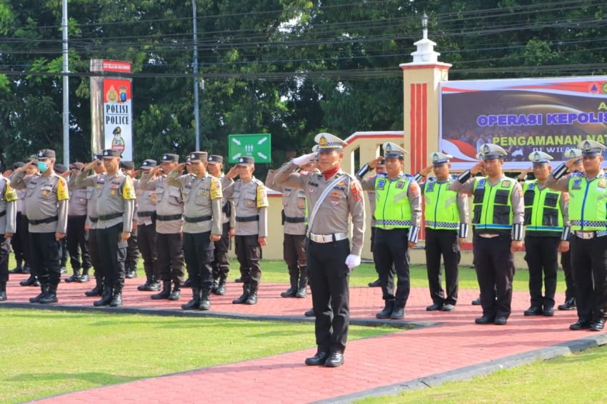 490 Personel Disiagakan Polres Labuhanbatu Amankan Perayaan Natal 2023 dan Tahun Baru 2024