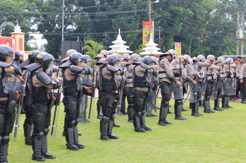 Tim Asistensi Poldasu cek Kesiapan Polres Labuhanbatu Meliputi Sarpras dan Latihan Pengamanan Pemilu 2024