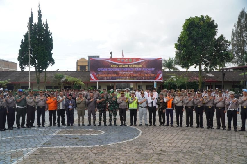 Amankan Libur Natal dan Tahun Baru, Polres Karo Gelar Ops Lilin Toba 2023 Selama 12 Hari