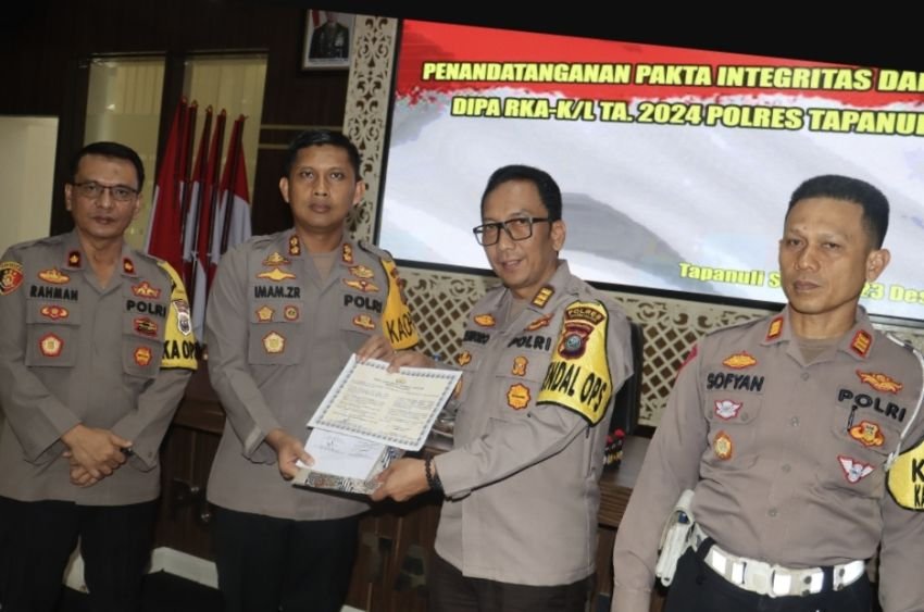Kapolres Tapsel Pimpin Sosialisasi DIPA RKA-KL TA 2024