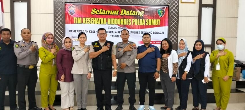 Biddokes Polda Sumut Gelar Rikkes Bagi Personel Polres Sergai