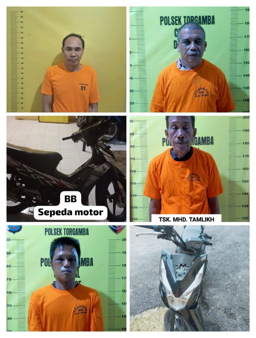 Sindikat Curanmor di Labusel Dibekuk Polisi, 4 Orang Diamankan