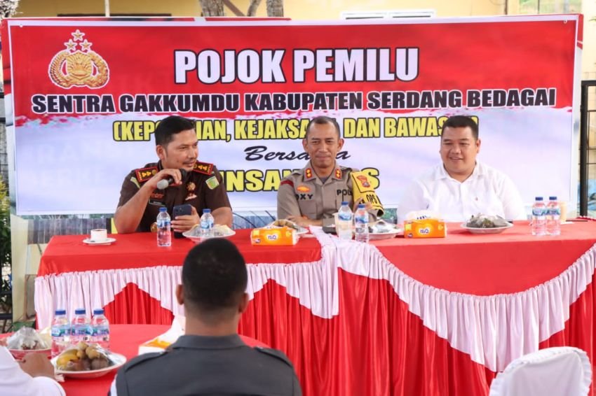 Gakumdu Sergai Gelar Pojok Pemilu Bersama Insan Pers