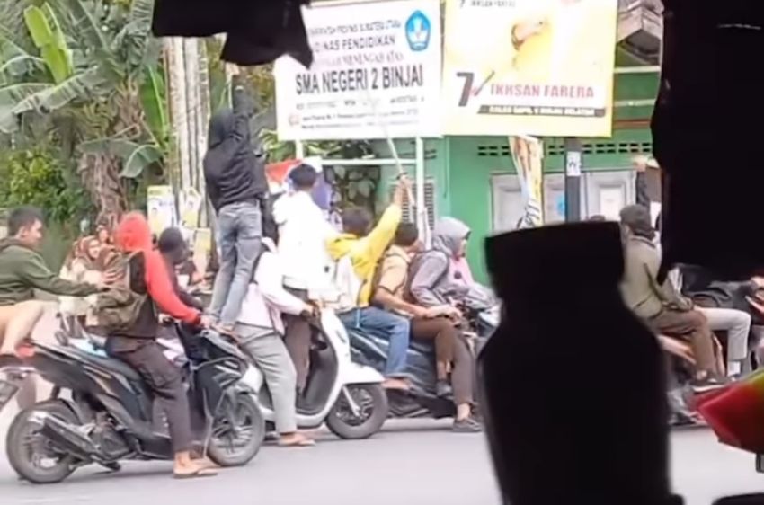 Bawa Sajam, Gerombolan Siswa di Binjai Tantang Sekolah Lain Tawuran