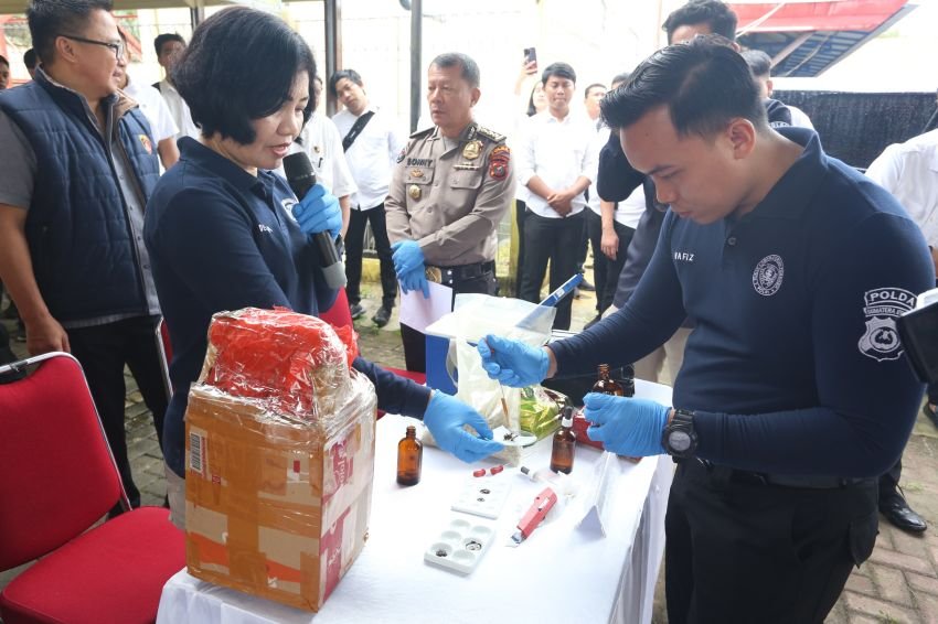 Polda Sumut Musnahkan Barang Bukti 57 kg Sabu hingga Ribuan Pil Ekstasi dari 32 Tersangka