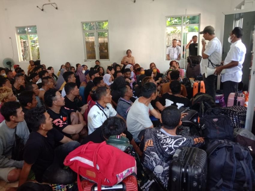 127 TKI Non Prosedural Terdampar di Pantai Labu Deli Serdang