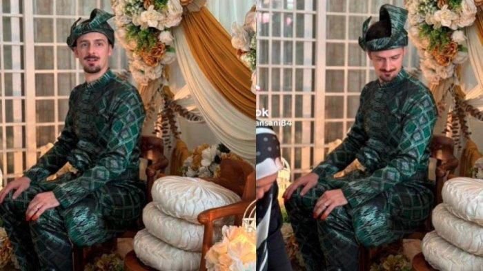Viral, Pengantin Bule Duduk Sendirian di Pelaminan, Ternyata Kisahnya Sangat Memilukan Hati