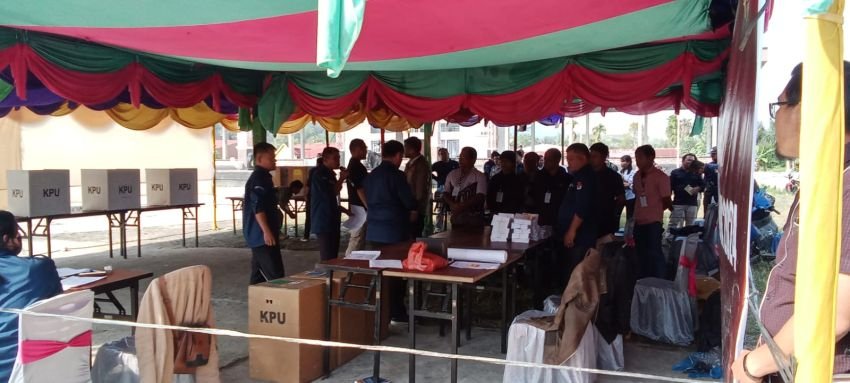 KPU Pakpak Bharat Gelar Simulasi Pemungutan Suara Pemilu 2024