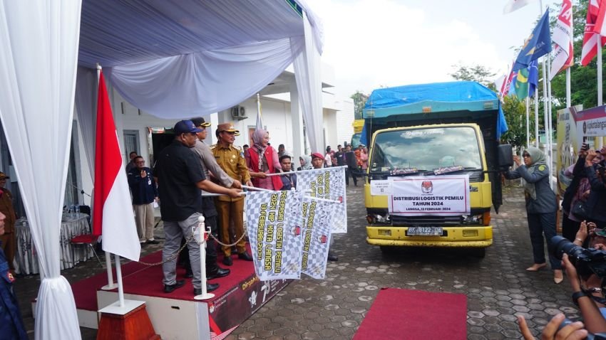Armada Distribusi Logistik Pemilu 2024 Kota Langsa Dikerahkan Maksimal