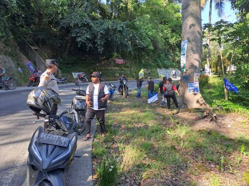 Masa Tenang, APK Kampanye di Karo Dibersihkan