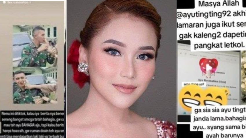 Heboh Pertunangan Ayu Ting Ting, Sosok Pria Tunangannya Diduga Perwira TNI