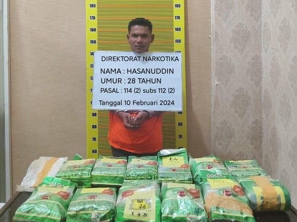 Bandar Narkoba Ditangkap di Langkat, 13 Kg Sabu Disita
