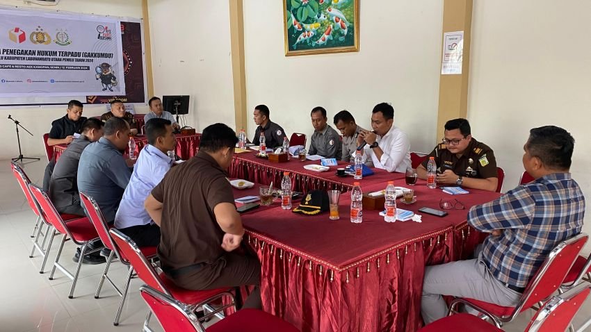Rapat Sentra Gakkumdu, Polres Labuhanbatu Tekankan Pentingnya Soliditas dan Sinergitas