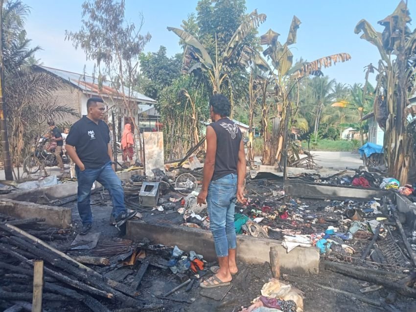 Kebakaran 'Ratakan' 1 Unit Rumah Warga di Sergai