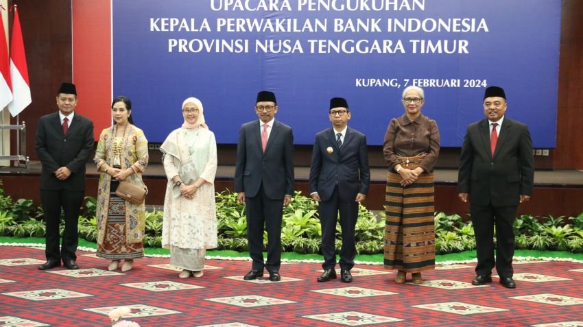 Pj Gubernur NTT Hadiri Upacara Pengukuhan Kepala Perwakilan BI Provinsi NTT