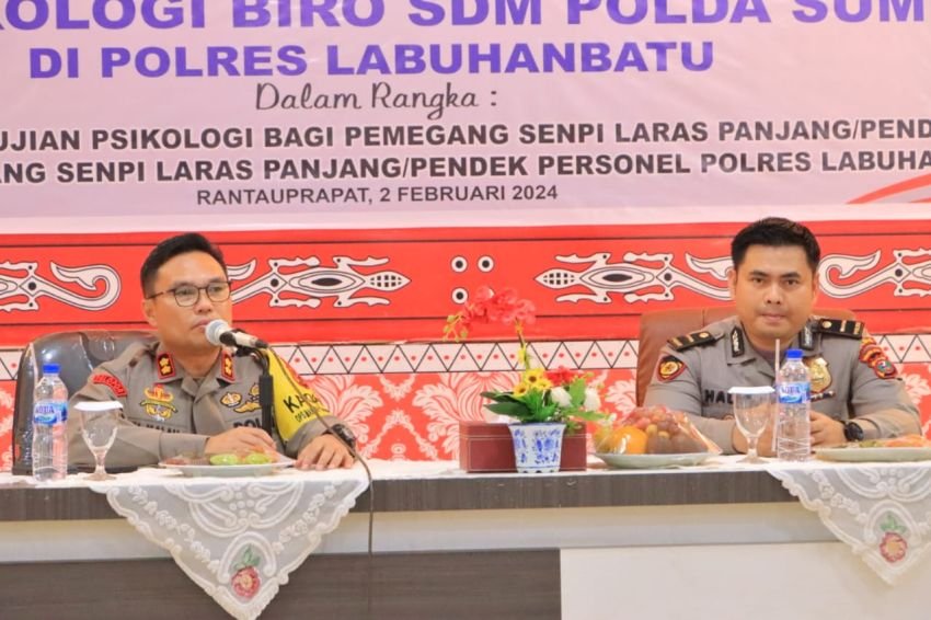 115 Personel Polres Labuhanbatu Ikuti Tes Psikologi Syarat Pegang Senjata Api Organik