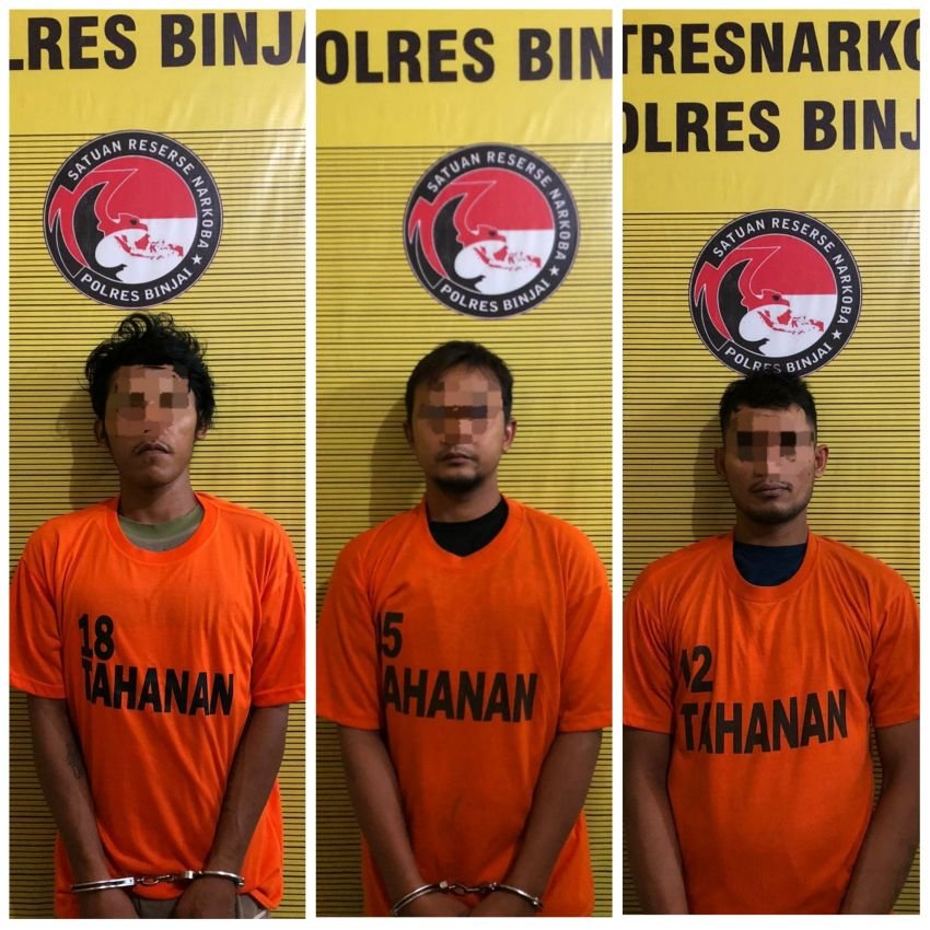 3 Bandar Narkoba Diringkus di Langkat