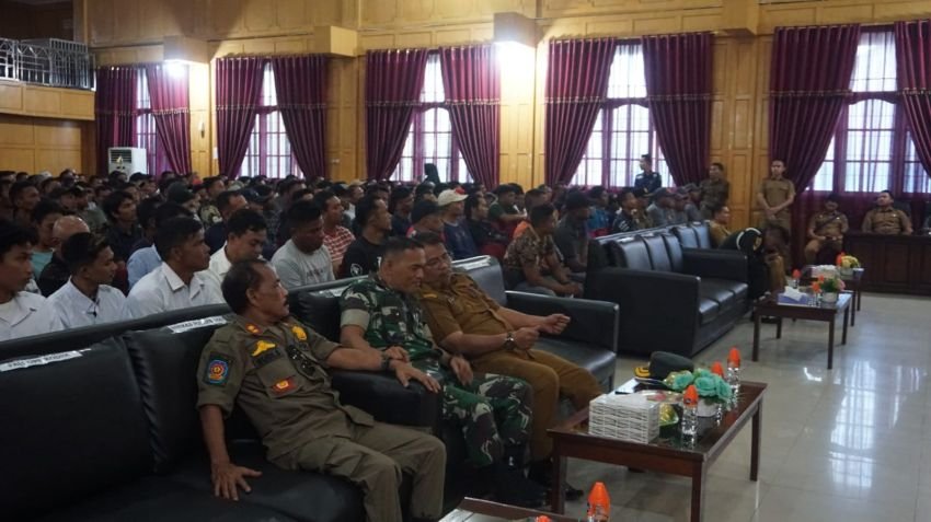 Kawal Kesuksesan Pemilu 2024, Satlinmas Gampong Di Kota Langsa Ikuti Sosialisasi