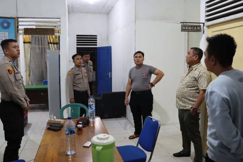 Kapolres Labuhanbatu Cek Kantor PPK Pastikan Logistik Aman Pasca Pemilu 2024