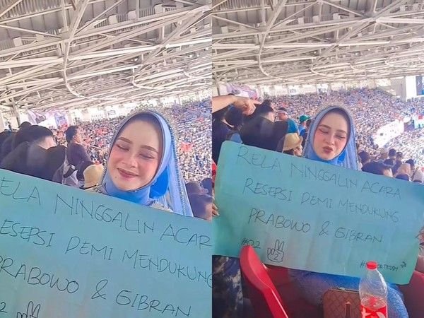 Wanita Ini Ngaku Tinggalkan Resepsi Nikah demi Ikut Kampanye Capres Prabowo, Cek Faktanya