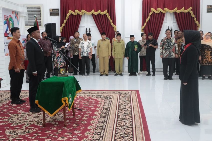 Bupati Sergai Lantik Rusmiani Purba Sebagai Pj Sekda