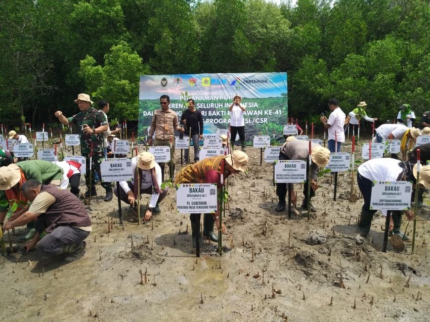 Hadiri Kick Off Program Rehabilitasi Mangrove Nasional, Pj. Gubernur Ajak Masyarakat Jaga Kelestarian Mangrove