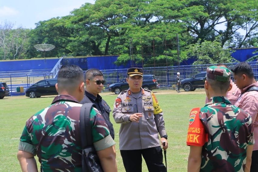 Kapolres, Dandim dan Paspampres Cek Rute Perjalanan Presiden