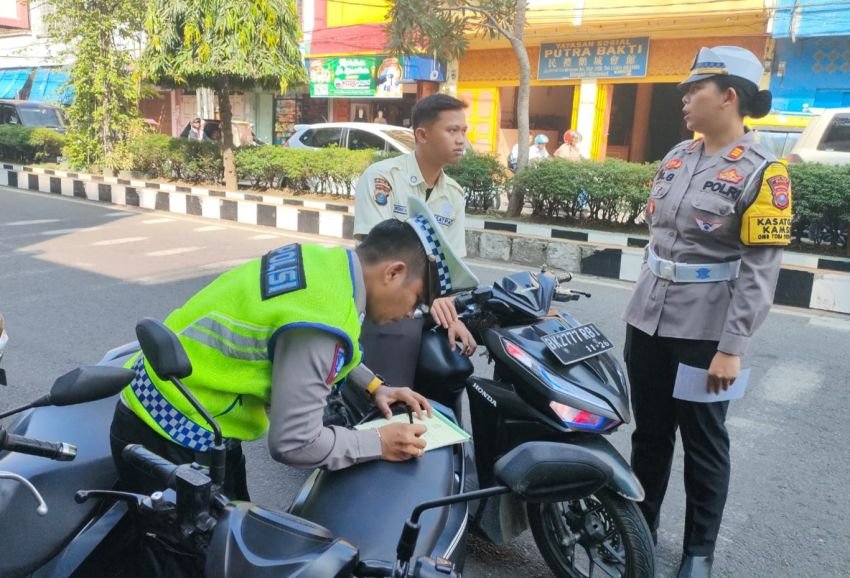 Ops Keselamatan Toba 2024, Satlantas Polres Binjai Tilang Manual 375 Pelanggar Lalulintas
