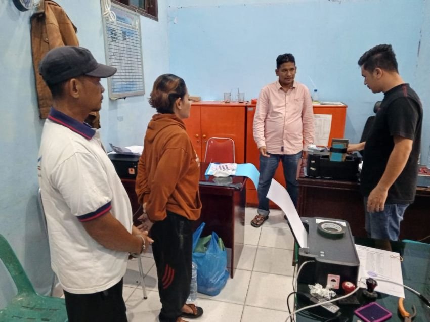 Polsek Kotarih Amankan Abang Adik Kompak Edarkan Sabu