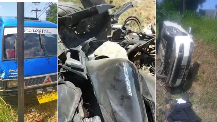 Lakalantas Beruntun di Jalinsum Firdaus, Pengendara Honda PCX Tewas