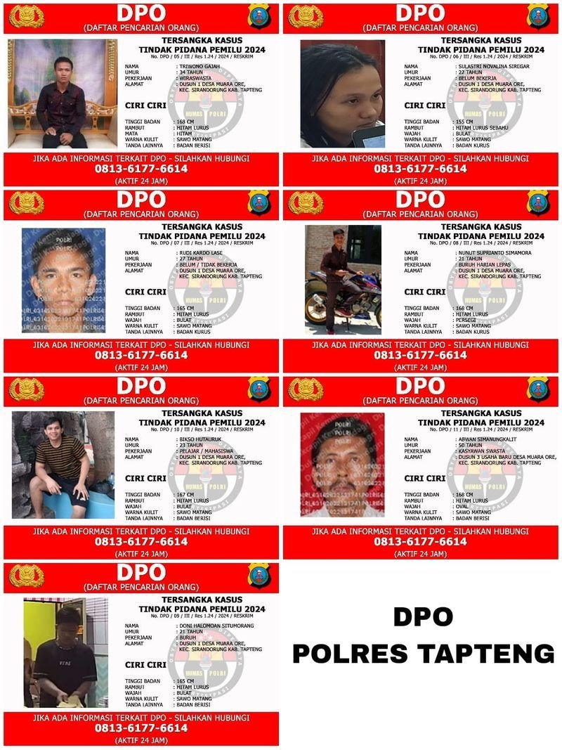 7 Anggota KPPS di Tapteng Buron Usai Ubah Hasil Pemilu 2024