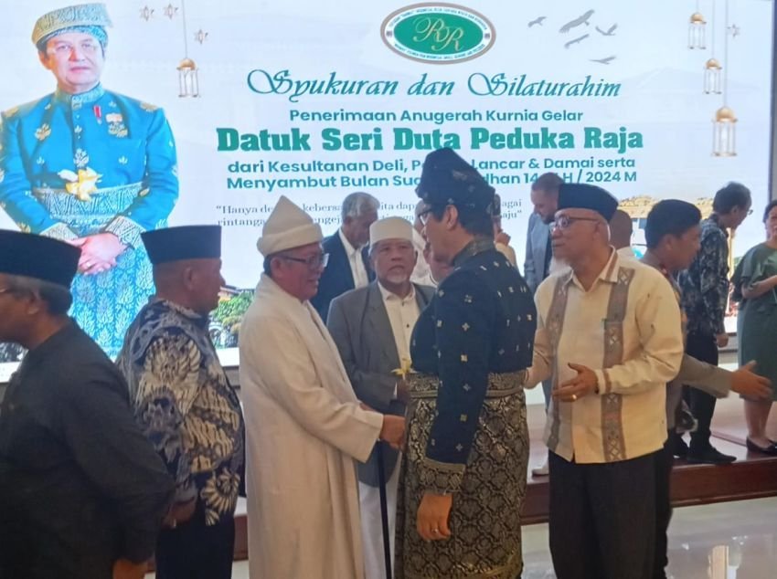 Terima Anugerah Gelar dari Kesultanan Deli, Tun DR H Rahmat Shah Gelar Syukuran Sekaligus Sambut Ramadhan