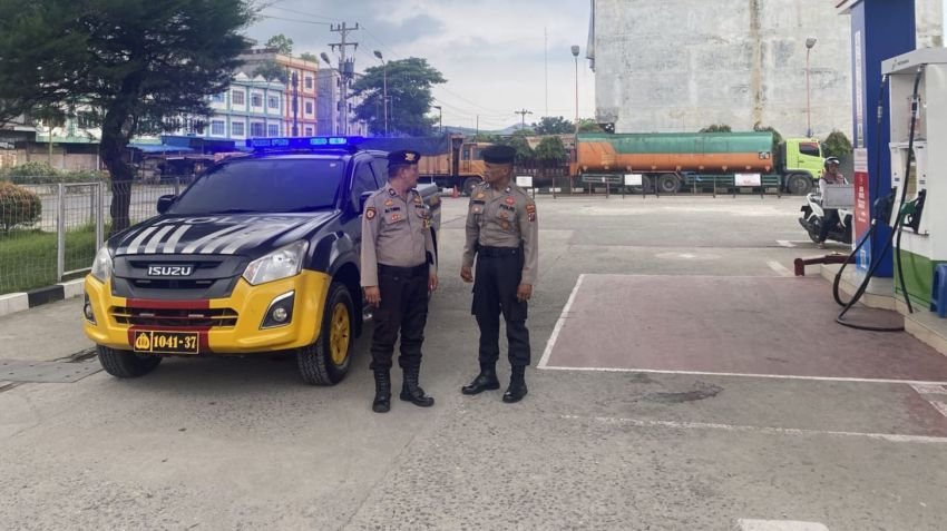 Sat Samapta Polres Labuhanbatu Pantau Ketersediaan BBM dan Cegah Kejahatan Selama Bulan Ramadhan-Idul Fitri
