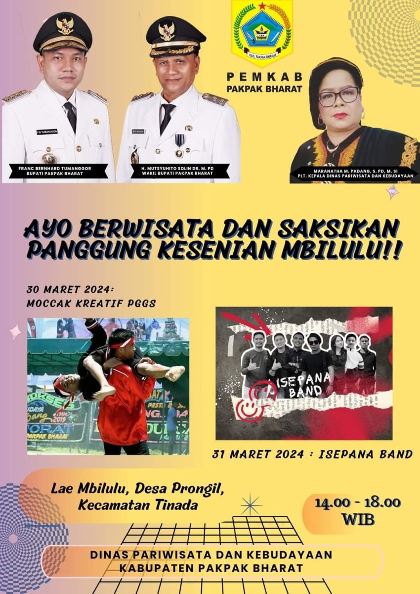 Disparbud Pakpak Bharat Gelar Panggung Kesenian Di DTW Air Terjun Mbilulu