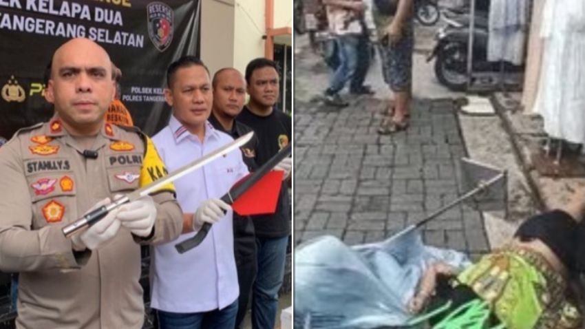 Pedang Ini Dipakai Wanita Paruh Baya Tusuk Pemilik Toko Pakaian di Tangerang hingga Tewas