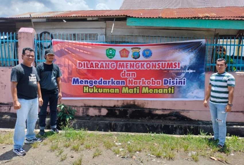 Polri Pasang Spanduk dan Baliho Himbau Jauhi Narkoba