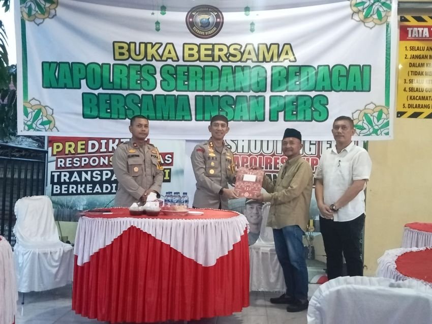Buka Puasa Bersama Wartawan, Kapolres AKBP Oxy Ucapkan Terimakasih Telah Mendukung Kinerja Polres Sergai
