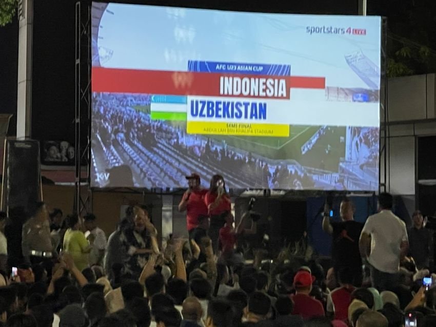 Polres Labuhanbatu Gelar Nobar Semifinal AFC U-23 Asian Cup 2024