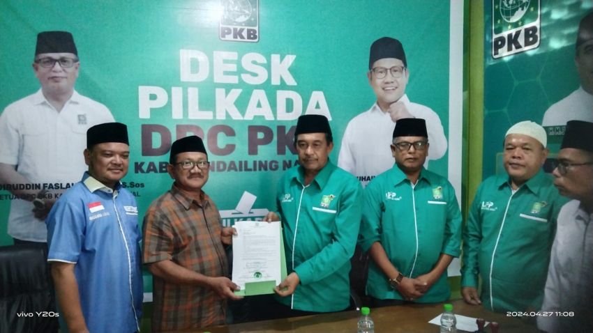 Diwakili H Zubeir Lubis, Endar Daftar ke Partai PKB Madina