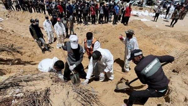 Ngeri, Sebagian Mayat di RS Gaza dalam Kondisi Tangan Terikat