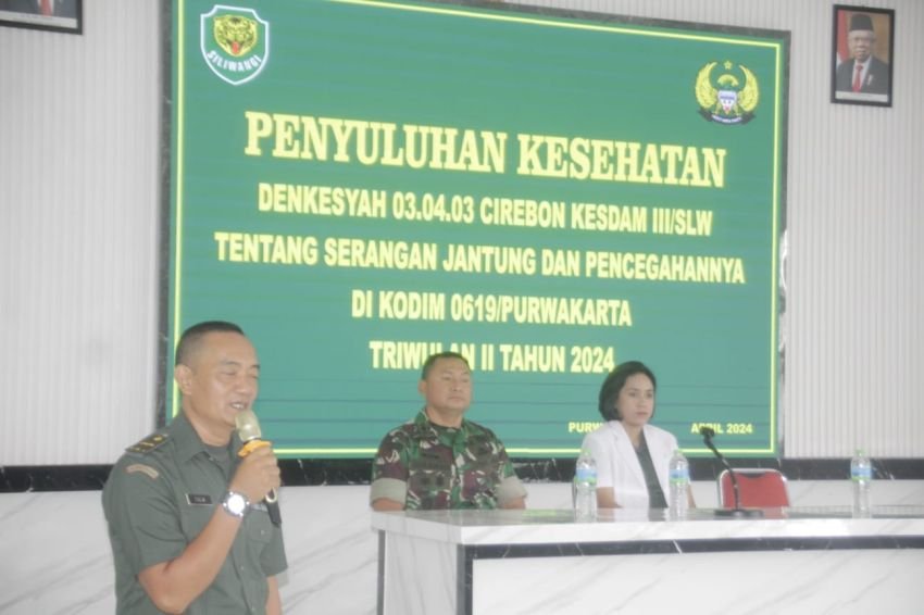 Kodim 0619 Menggelar Penyuluhan Kesehatan Serangan Jantung